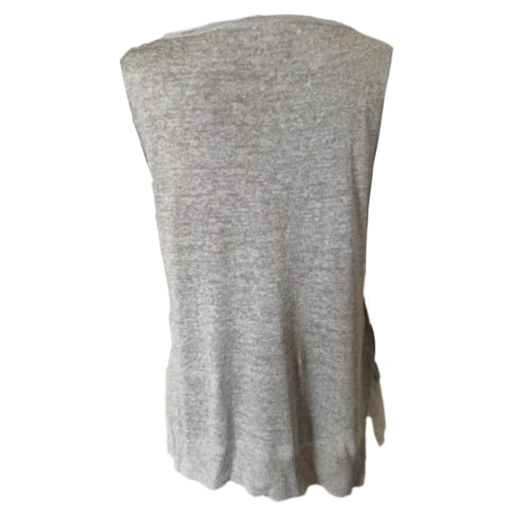 Eileen Fisher Italian Linen Silk Knit Sleeveless Tunic  - Picture 6 of 8